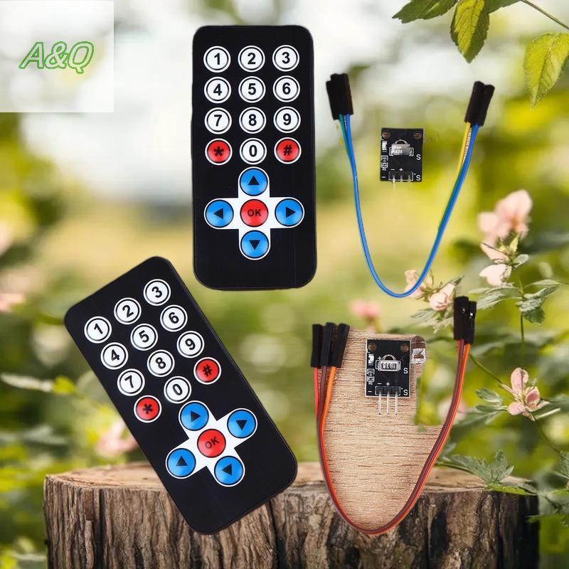 AQ 1 Bộ HX1838 Mô-đun điều khiển từ xa hồng ngoại không dây Mô-đun thu hồng ngoại DIY Kit HX1838 Cho