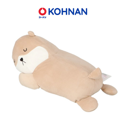 Gấu bông KOHNAN hình gấu nằm ngủ dễ thương, gối ôm mềm mịn kích thước 24x46x19cm