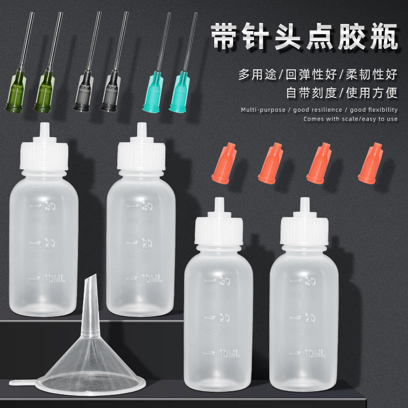 30ml Chai Pha Chế Kim Vòi Phun Chai Thông Lượng Rửa Ban Nước Thả Keo Nhỏ Nồi Dầu Bóp Nhựa Đầu Chai