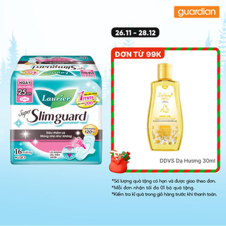  Băng Vệ Sinh Siêu Mỏng Bảo Vệ 25Cm Laurier Super Slimguard 16 Miếng 