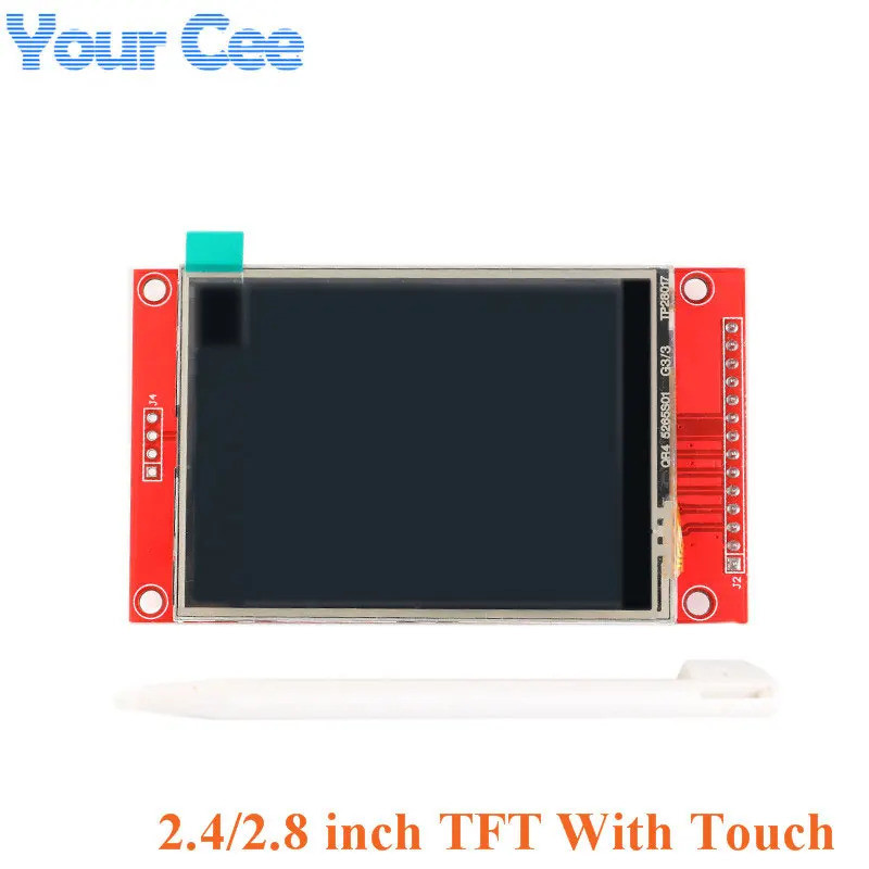 Mô-đun hiển thị LCD TFT màu 2,4 inch 2,8 inch 240X320 Giao diện 2.4 "2.8" Ổ đĩa SPI ILI9341 có cảm ứ