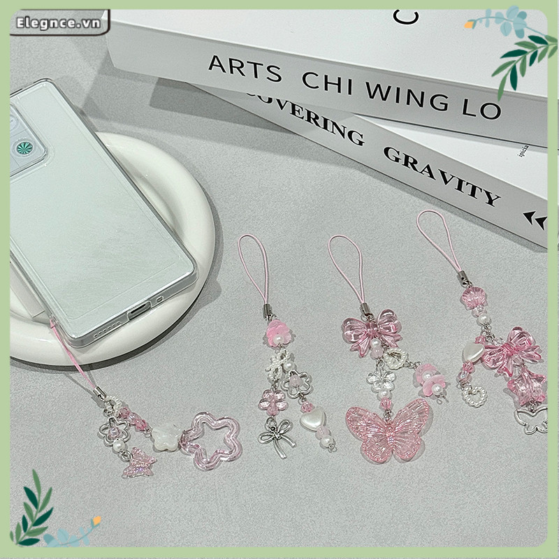 【Elevn】Dây đeo điện thoại dễ thương vỏ tai nghe đính hạt mặt dây chuyền đa năng hình trái tim dành cho bé gái. | BigBuy360 - bigbuy360.vn