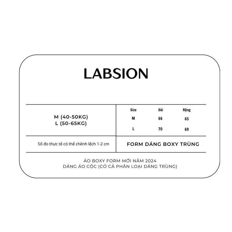 LABSION BOXY sweatshirt with ABC pattern