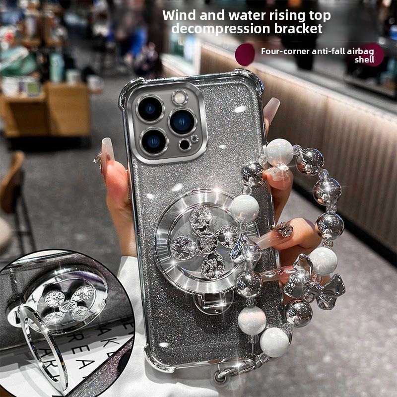 Ốp Chân Đế Lấp Lánh Cho Realme C85 Pro 15 Pro 5G Realme 7T Realme P3 Ultra 5G C63 V60 V60pro V11 V13