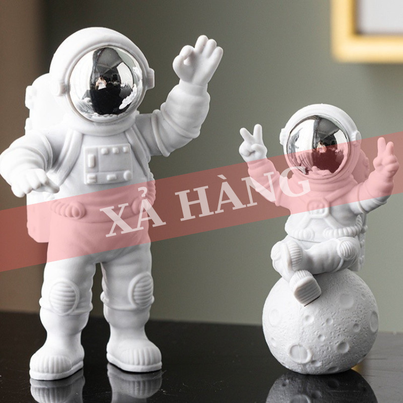 Xả hàng - Tượng mini Phi hành gia , đèn ngủ mặt trăng Lily's decor house trang trí bàn làm việc phòn