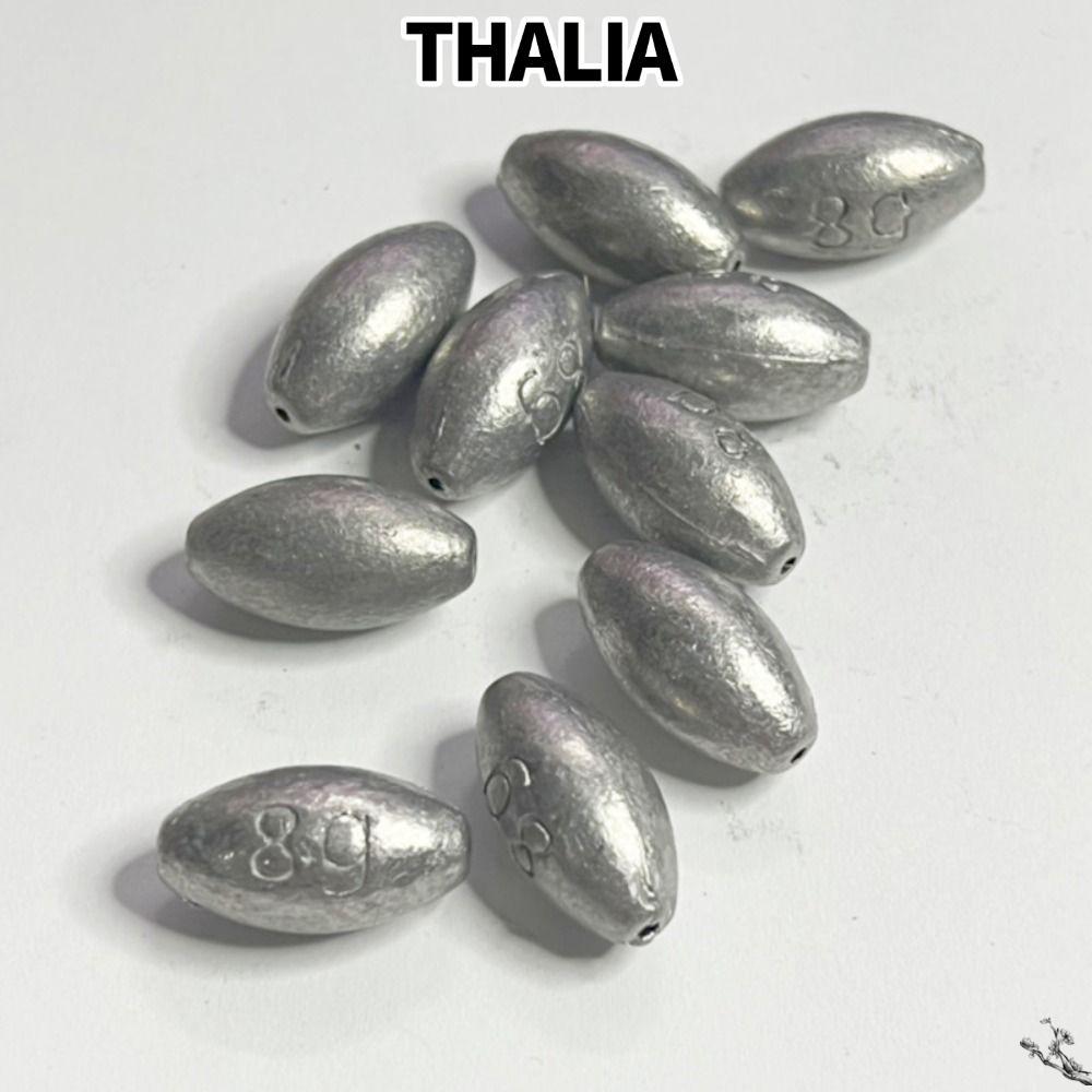 THHALIA‌ 20 Chiếc Chìm Trọng Lượng Câu Cá, Hình Ô Liu 0.4g-4g Chì Câu Cá, Chì Câu Cá Trọng Lượng Cá 