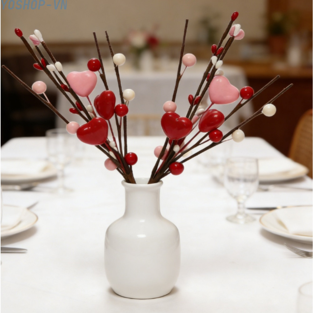 [Ysp]Foam Heart Romantic Design Realistic Appearance Sturdy Foam And Iron Lightweight