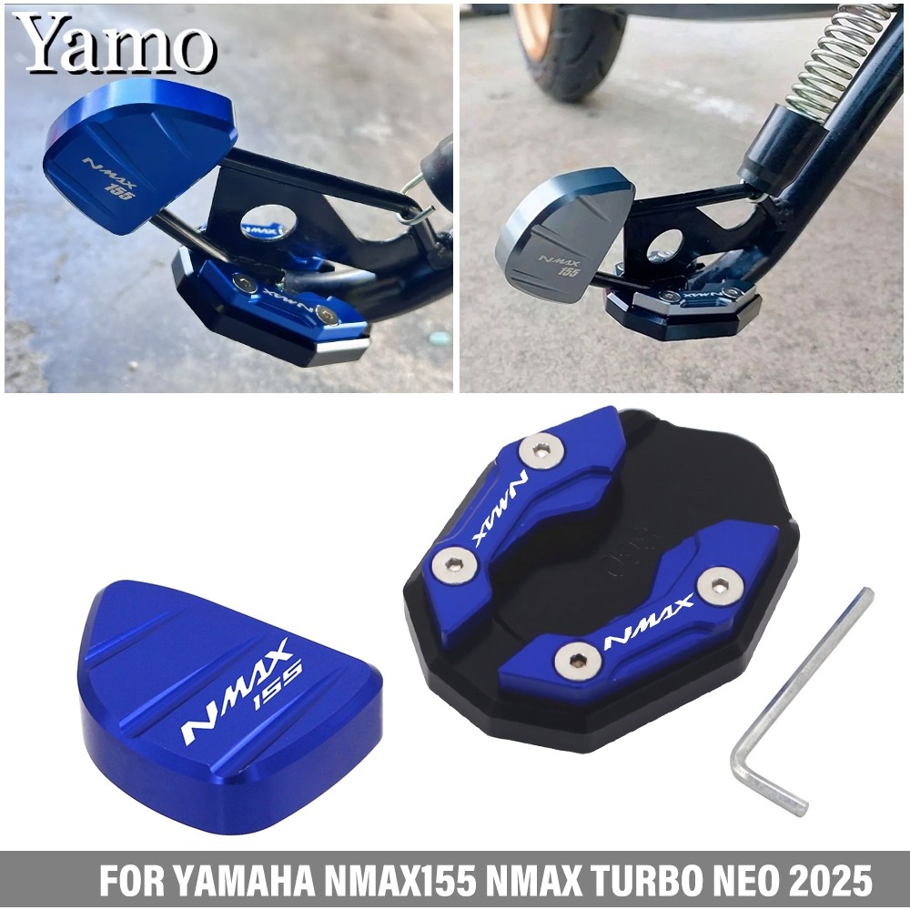 Dành Cho Xe YAMAHA NMAX155 NMAX125 Nmax Turbo neo 2025 NMAX V3 Chân Bên Đứng Nối Dài Chân Đế Chân Đế