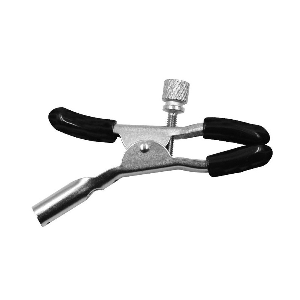 adjustable  FOR ALLIGATOR  clip with screw soft protective cover nickel plated#DELA