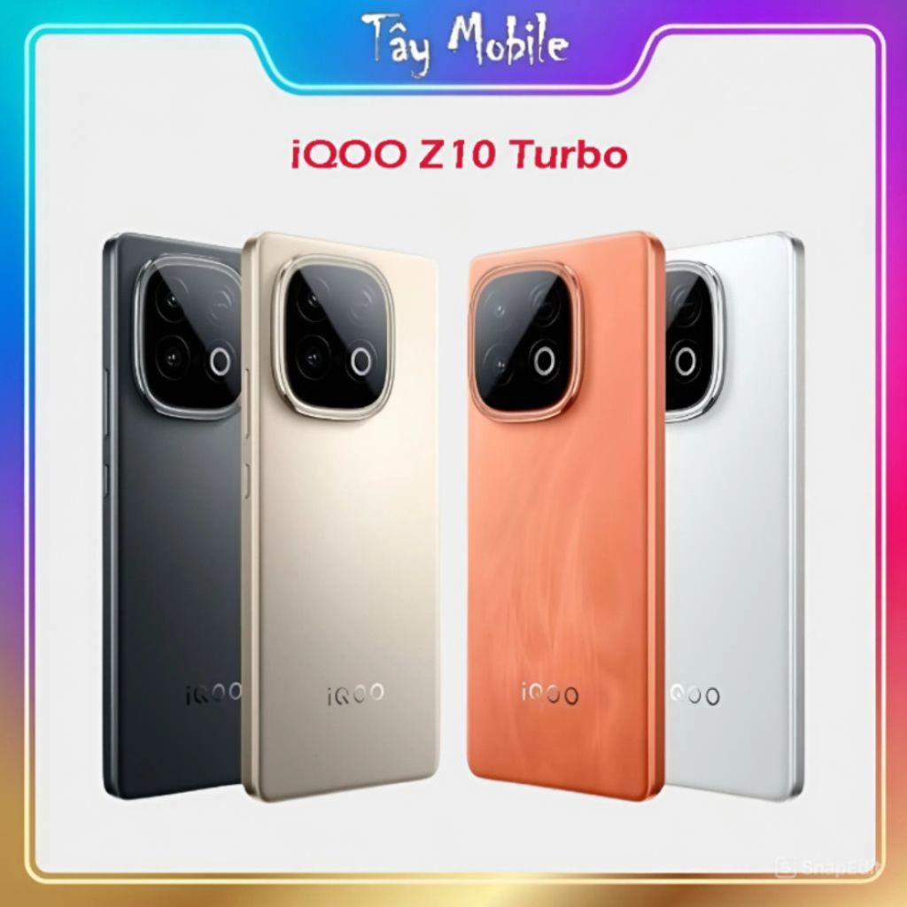 Vivo iQoo Z10 Turbo: Chip Dimensity 8400, pin 7.620 mAh, sạc nhanh 90W cực mạnh.