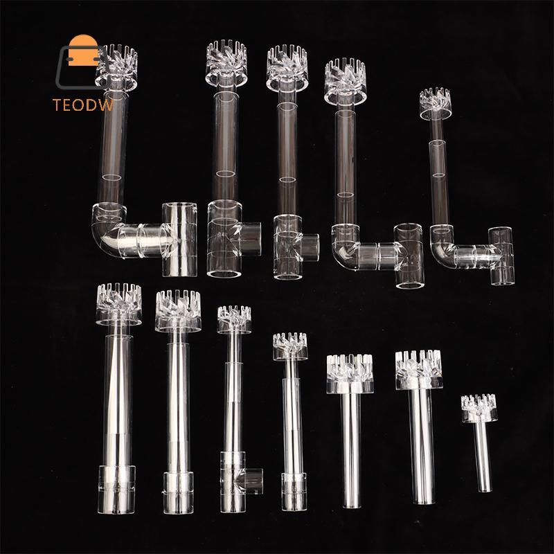 [TeOdw-t] 1 Bộ DIY Clear Aquarium Skimmer Acrylic Lily Pipe Spin Inflow Outflow Water Plant Tank Fil