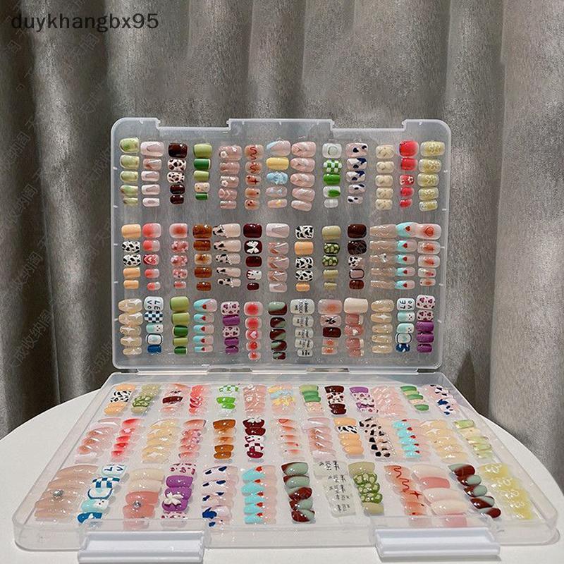 Duykha Nail Mẹo hiển thị cuốn sách Gel đánh bóng móng tay giả móng tay Thu hộp Nail công cụ thiết lậ