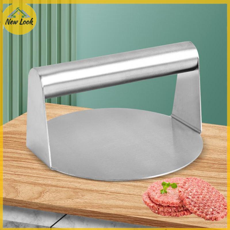 NewLook Thép không gỉ Smash Burger Press Hamburger Patties Meat Masher Khuôn ép thịt tròn cho các lo
