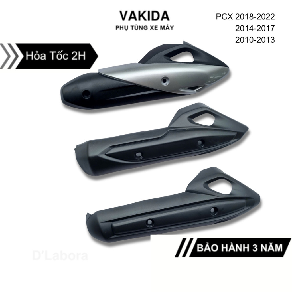 Ốp pô PCX 125 tất cả các đời 2010- 2022-2024, Ốp pô xe PCX 2010-2022, Ốp bô PCX phụ kiện xe máy