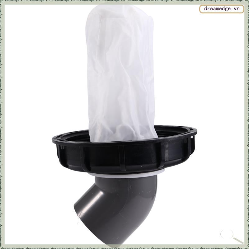 [dreamedge] IBC Ton Pail Phụ kiện Ton Pail Nhựa có màng lọc Ton Pail Cover DN150 Đen DN150-165MM 45 