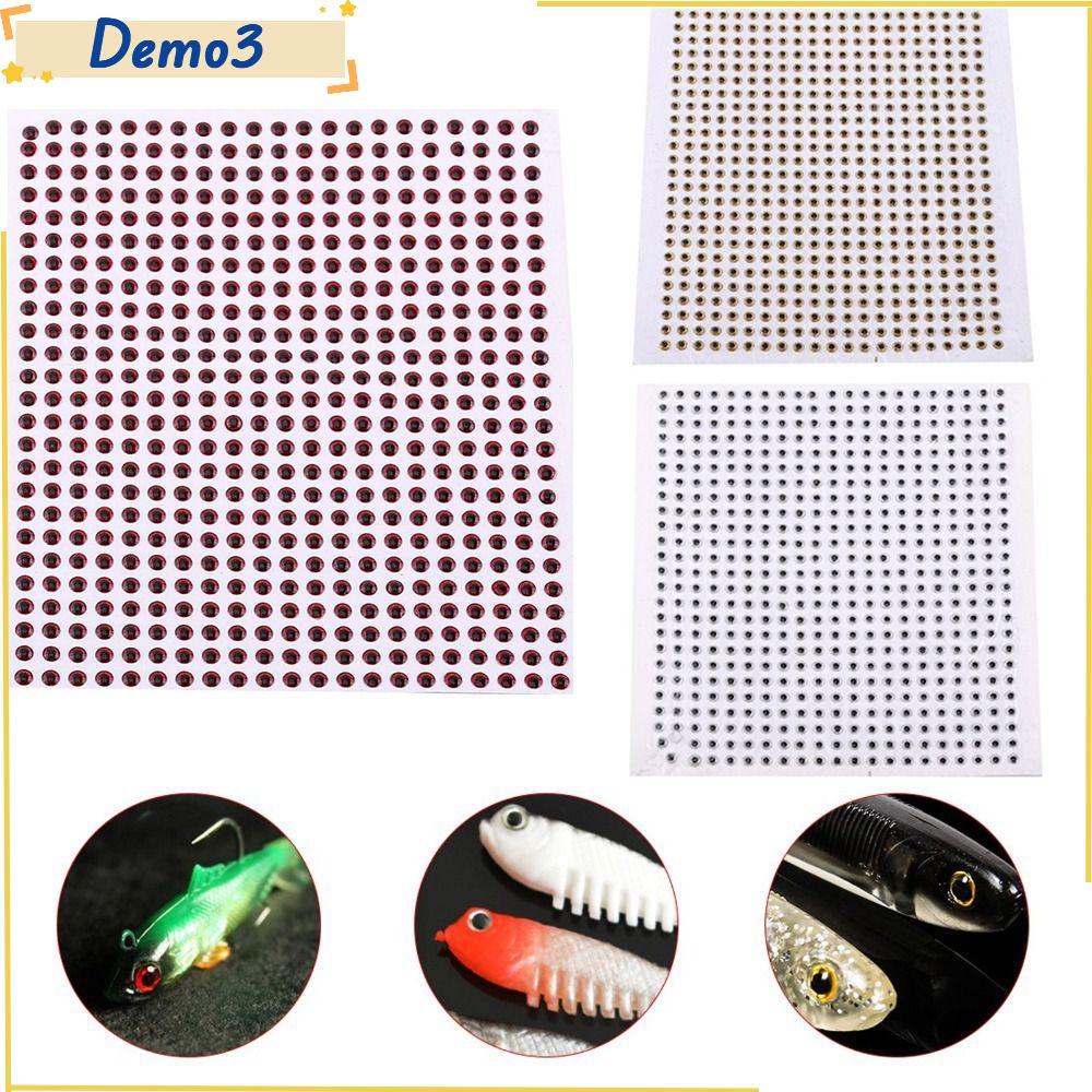 [DEMO3] 500 CÁI Mồi Câu Cá Mắt, Mắt Cá Nhân Tạo Chống Thấm Nước, Di Động 3 / 4 / 5 mm Nhiều Màu Mắt 