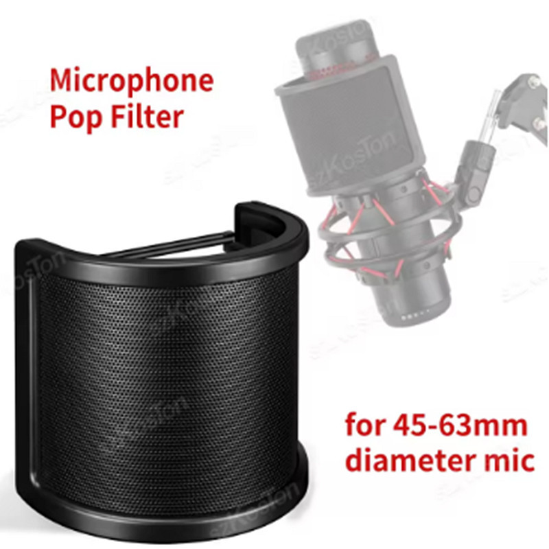 Micro ngưng tụ Bộ lọc Pop Lưới kim loại Bọt phát trực tuyến Micro ghi âm Kính chắn gió Tấm chắn cho 