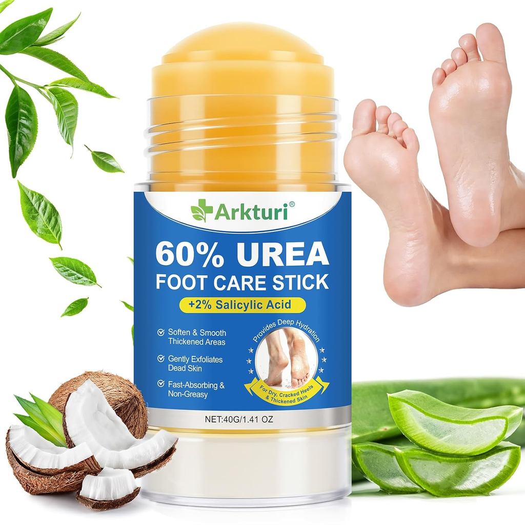 Kem Urea, Kem chân Urea cường độ tối đa, 60% Kem Urea Stick cộng với 2% Nước tẩy vết chai axit Salic