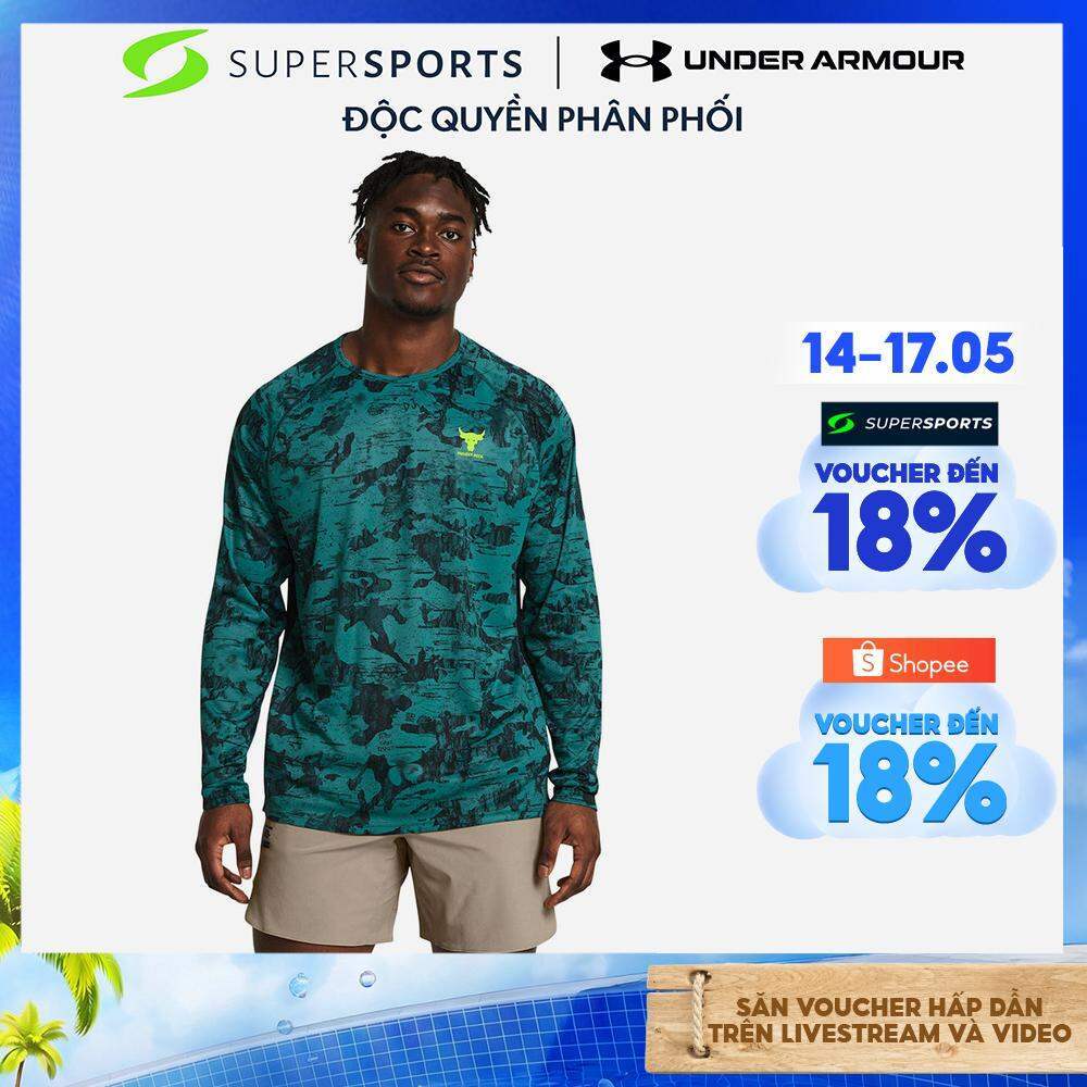Áo Thun Nam Under Armour Project Rock Isochill - Xanh Dương  - 1383218-449