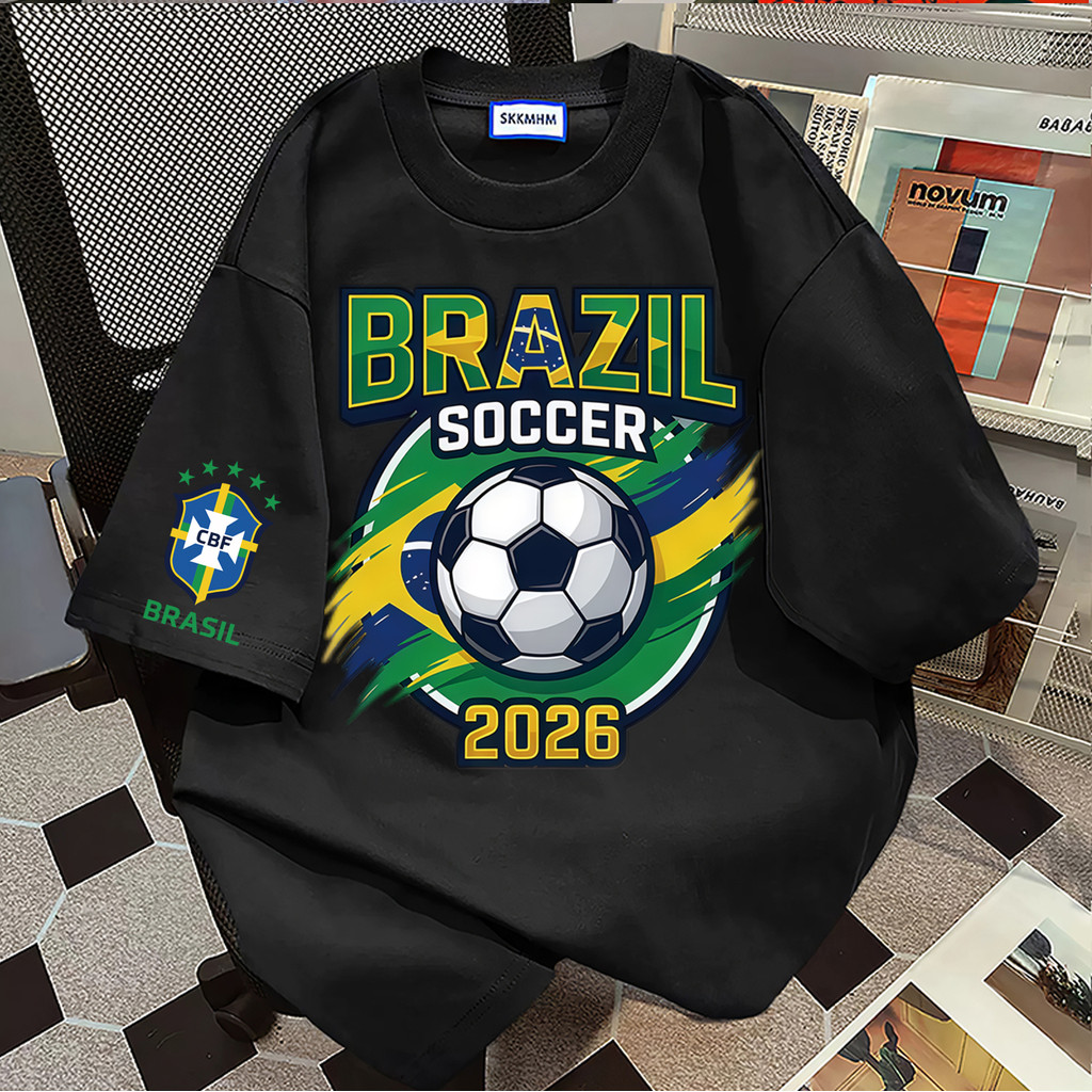 COD (Giao hàng trong 24 giờ)Áo thun ngắn tay nam-Vải cotton 210GSM,Áo thun World Cup năm 2026, Dành 