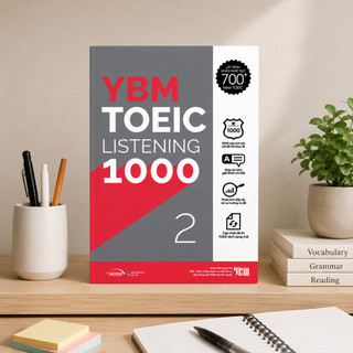Sách – YBM TOEIC LISTENING 1000 Vol 2 – 10 Đề Nghe Sát Đề Thi TOEIC Format Mới (Gamma Books)