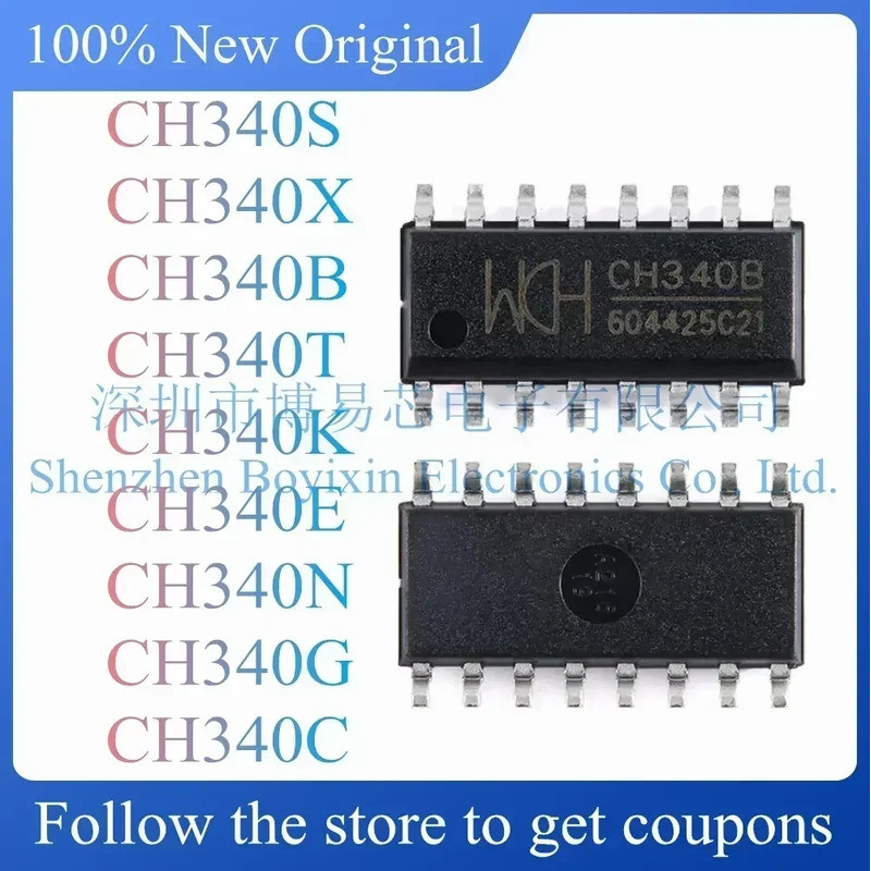 5 CHIẾC CH340S CH340X CH340B CH340T CH340K CH340E CH340N CH340G CH340C SOP Chip ic