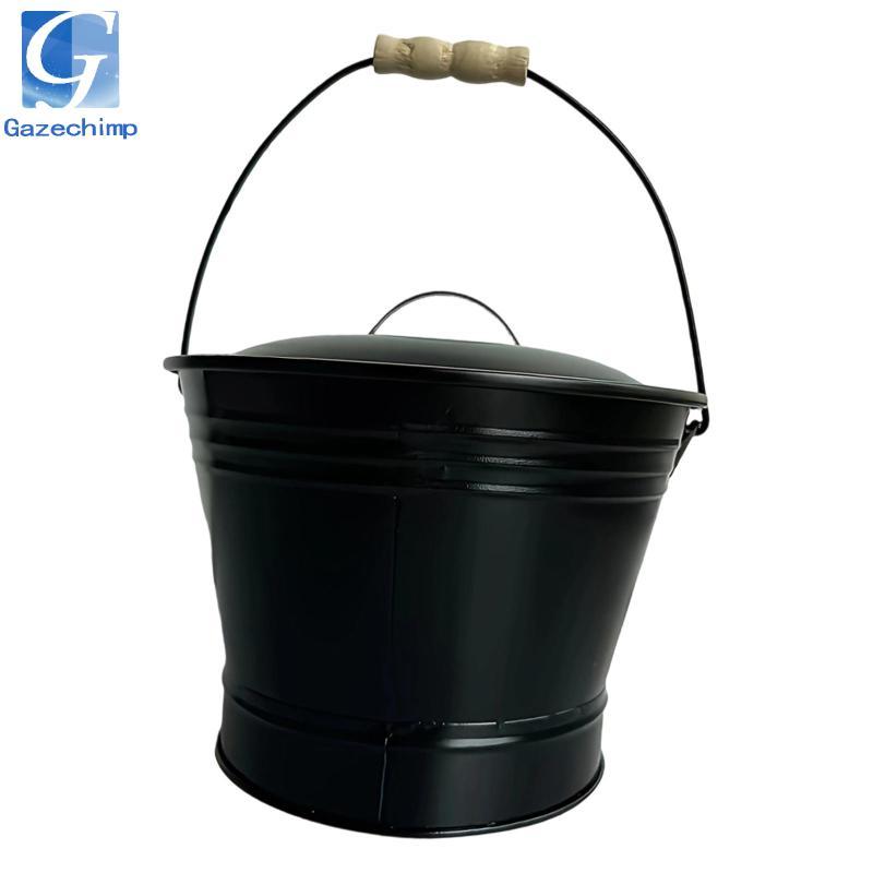 Xô tro lò sưởi Gazechimp, chịu nhiệt, đa năng, Dụng cụ lò sưởi, Xô than, Kim loại để nướng, Hố lửa, 