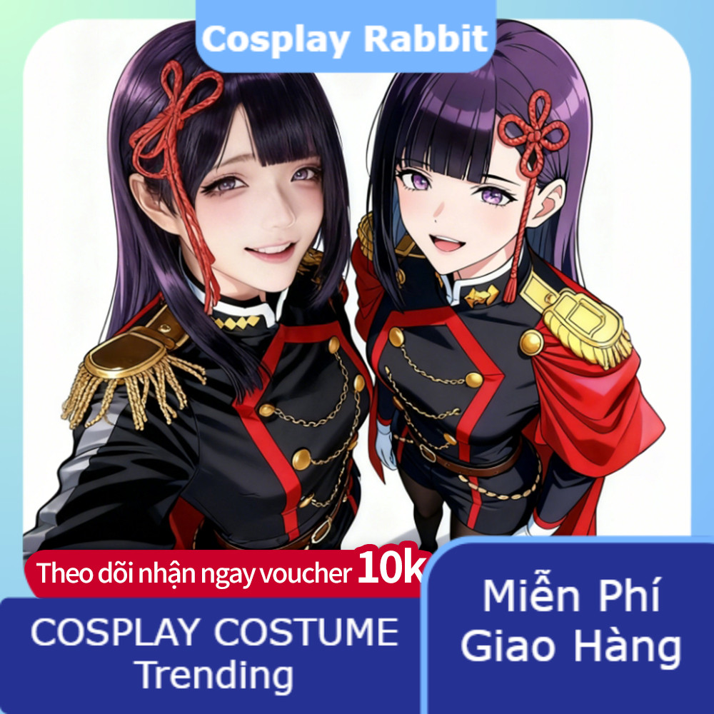 Yamashiro Ren Yukiwa Kyoka Izumo Tenka Higashibi Mari Cosplay Full Set Kèm Tóc Giả