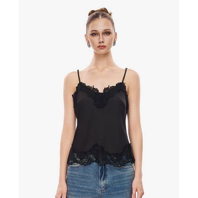 GIGI - Áo hai dây nữ cổ V viền ren_G1207T263244-66