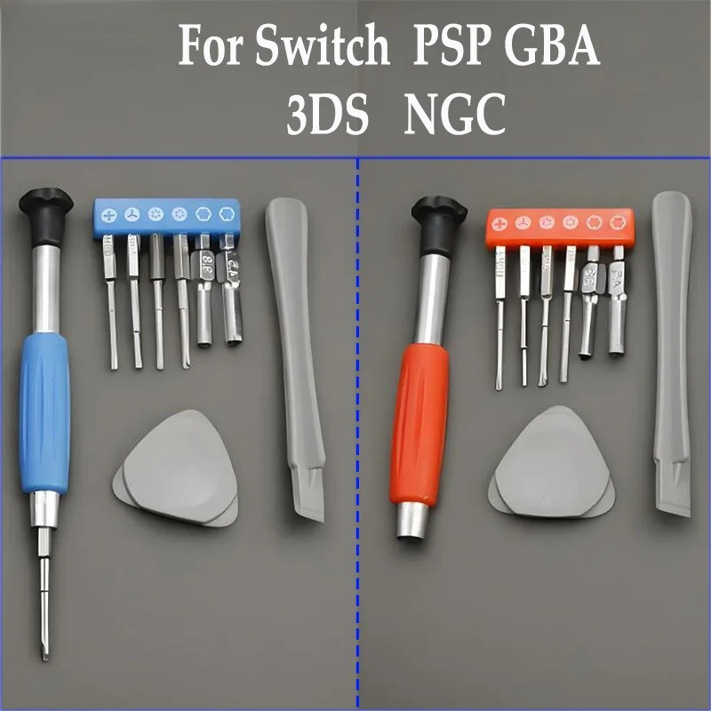 1 Bộ tuốc nơ vít 9 + n1 Dụng cụ sửa chữa cho Switch GBA SP Ne 3DS XL PSP Kit 3.8 4.5 T6 T8 Cross Thr