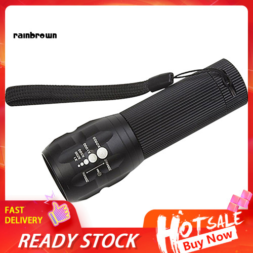 <RainBrown> Đèn LED 240 Lumen Q5 cho xe đạp - Đèn trước tích hợp pin