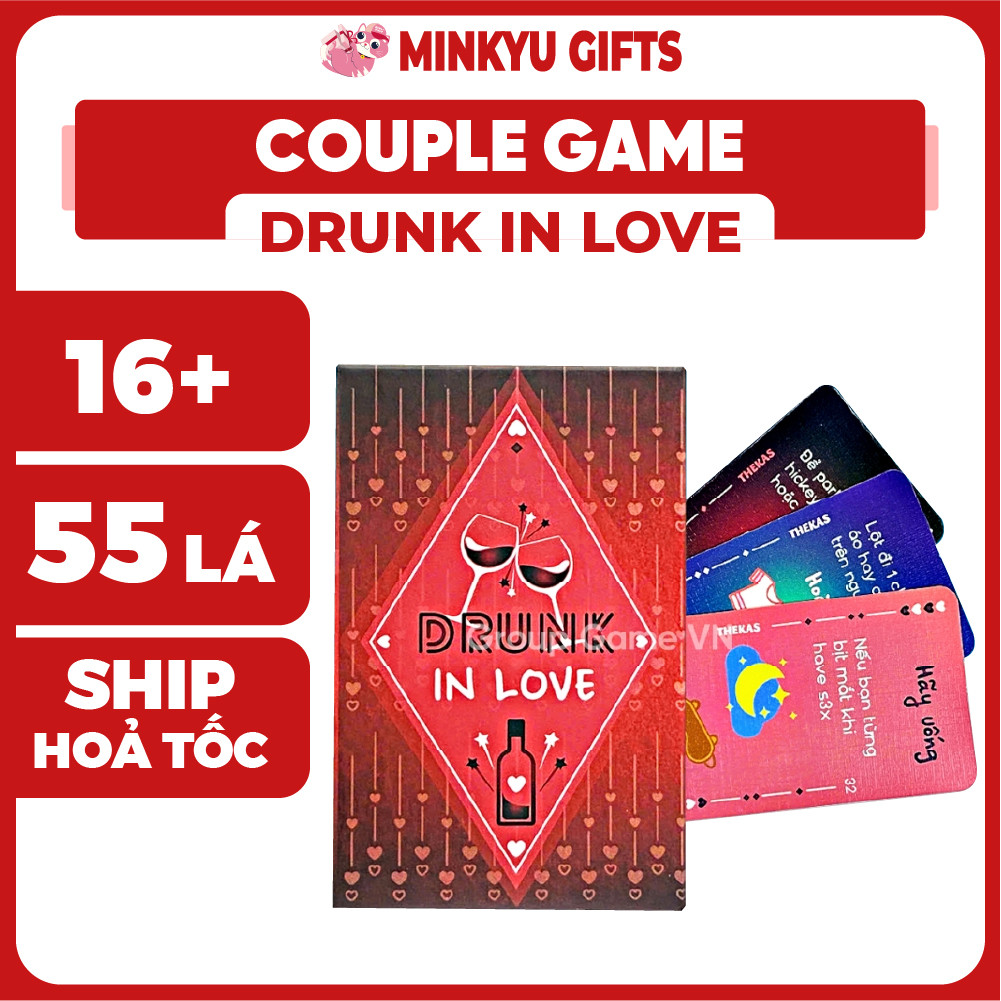 Bài Yêu Drunk In Love Boardgame Couple Dành Cho Cặp Đôi Hẹn Hò, Drinking Game Gắn Kết Tình Cảm