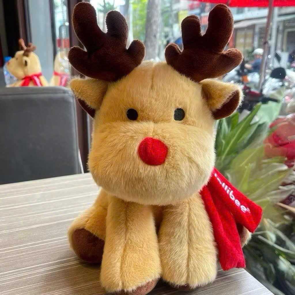 Gấu Bông Tuần Lộc Jollibee đón Giáng Sinh Noel siêu hot