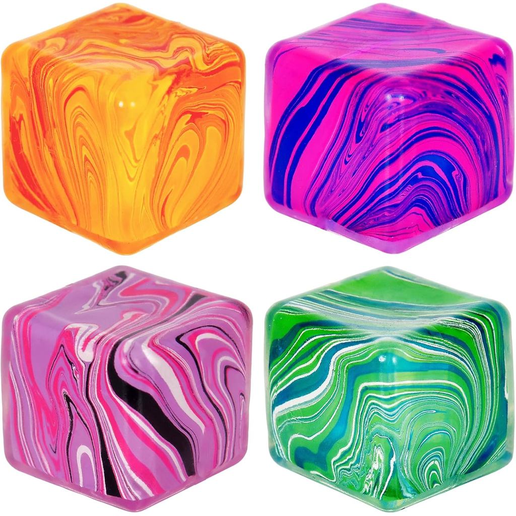 Đồ chơi Fidget Squishy Stress Cube, Quả bóng căng thẳng cho trẻ em Người lớn Squishies Giảm căng thẳ