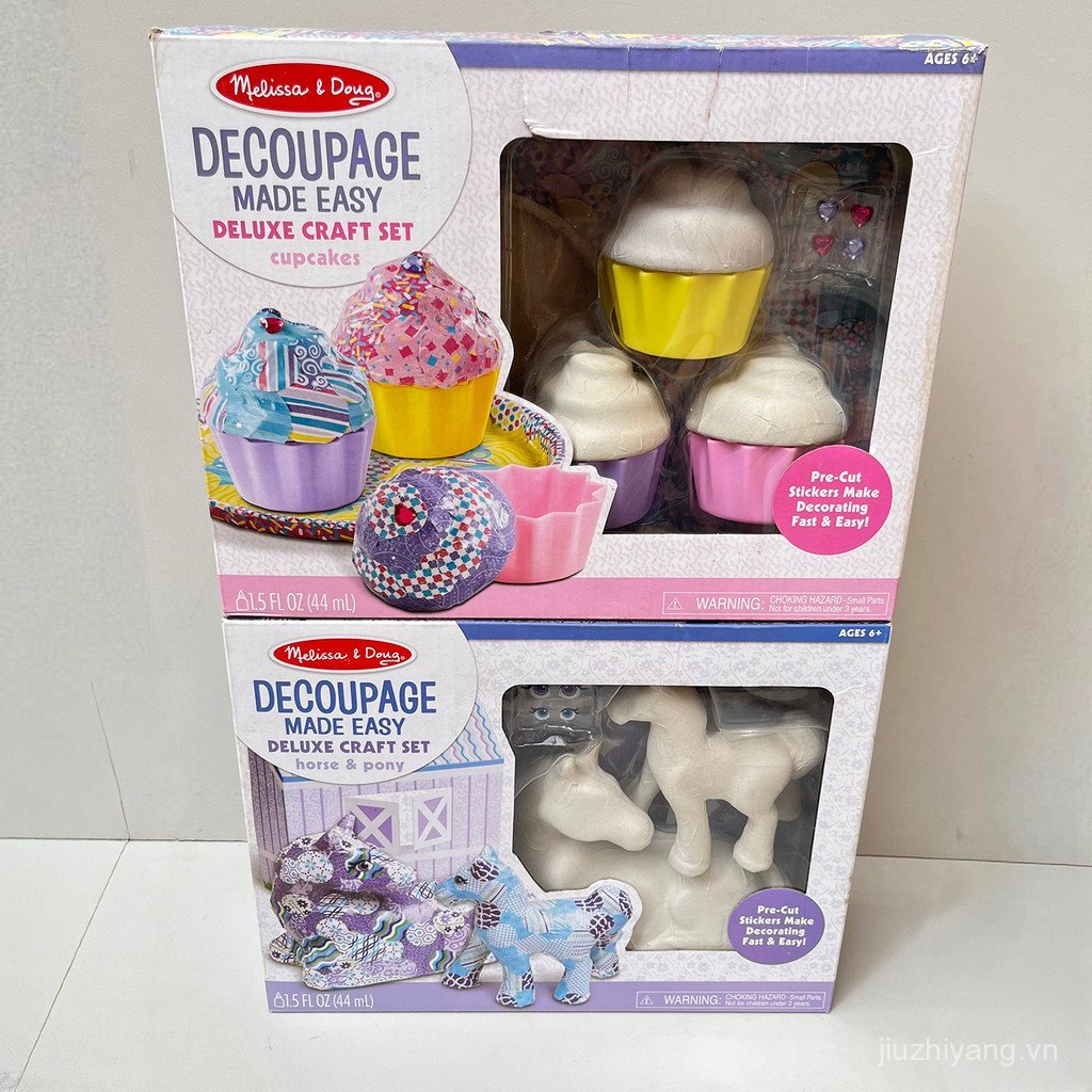 Sản phẩm mới Xuất khẩu Đơn hàng chính hãng Melissa Melissa Luxury Handmade Set Sticker Làm DIY Mẫu g