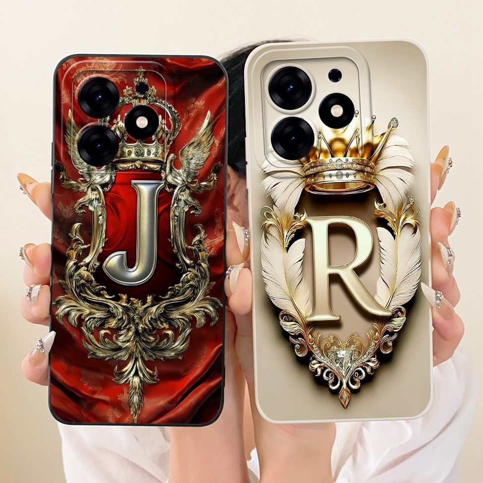 Ốp lưng Tecno Spark 10 Pro Vỏ silicon sơn chữ A-Z sang trọng Tecno Spark 10 Pro KI7