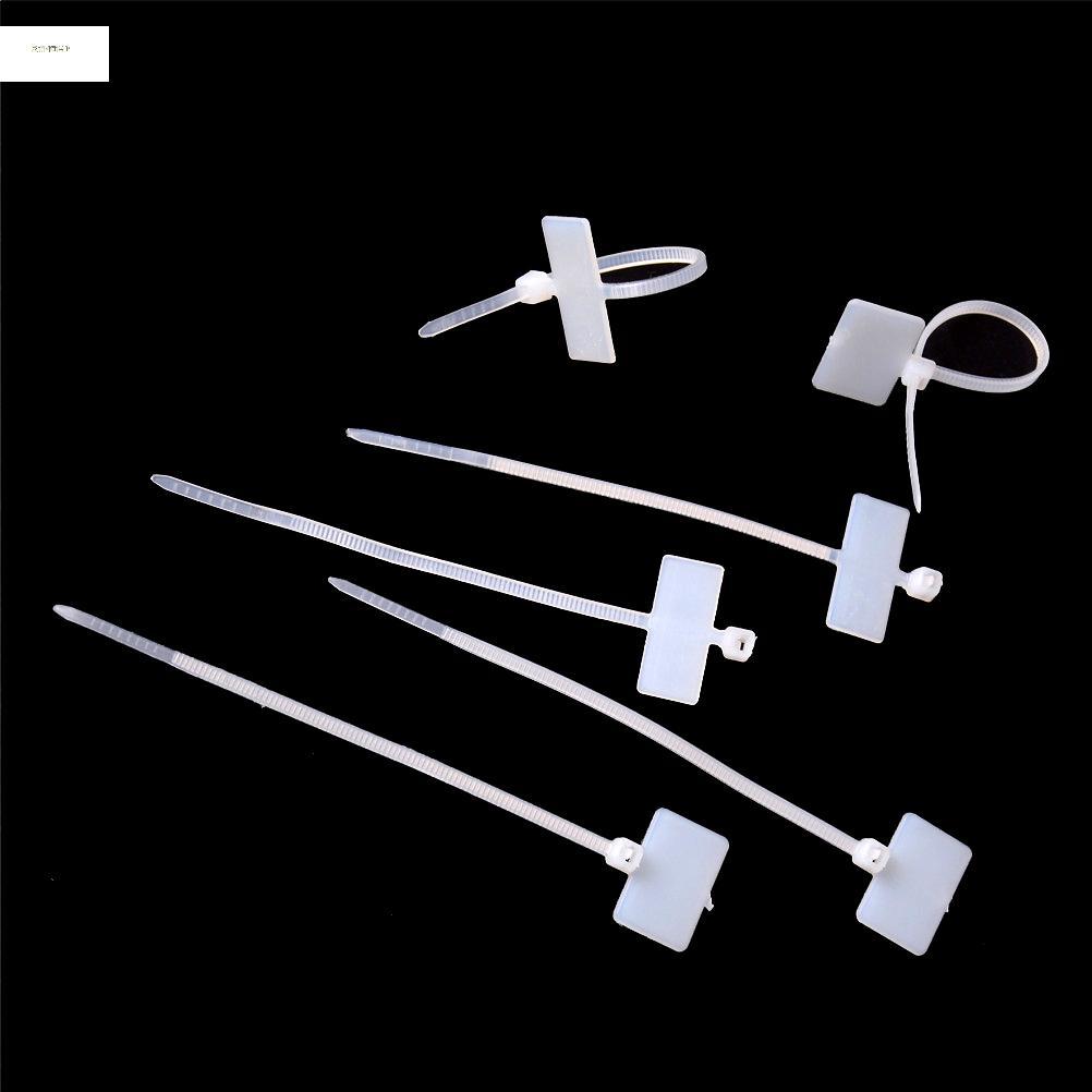 [ZTHOME] 100 Chiếc 10cm RJ45 RJ12 Dây Cáp Nguồn Nhãn Thẻ Đánh Dấu Tự Khóa Nylon Dây Buộc Thẻ Boutiqu