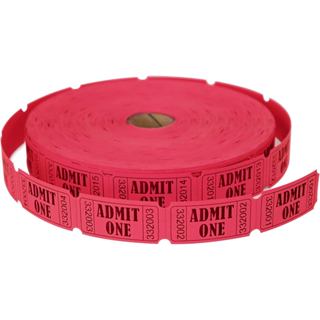 Vé bè L THÍCHD 2000, Cuộn đơn, Thừa nhận một, Vé số liên tiếp cho các sự kiện, Nhập học, Phần thưởng lớp học, Lễ hội & Giải thưởng- Đỏ (1 trong 4 màu)