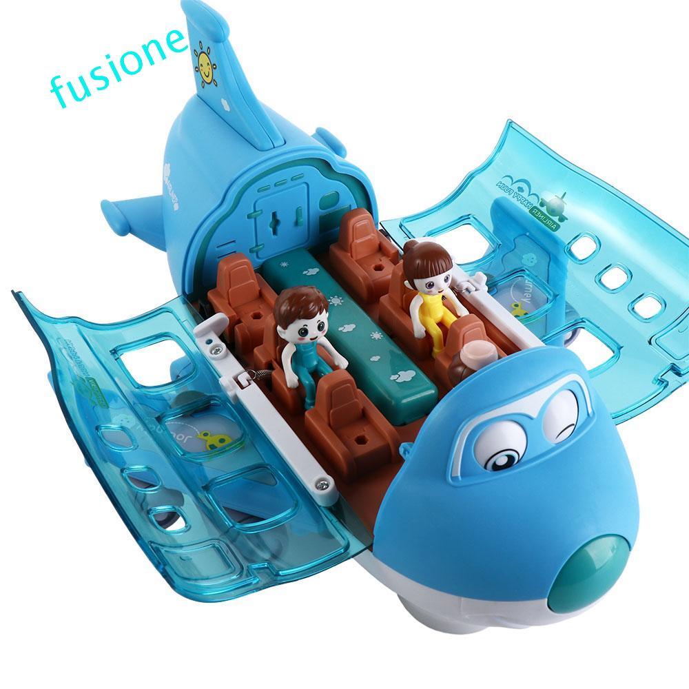 Đèn LED FUSIONEDGE Đồ chơi máy bay âm nhạc, Đồ chơi điện Mô hình máy bay LED bằng nhựa, Máy bay mô p