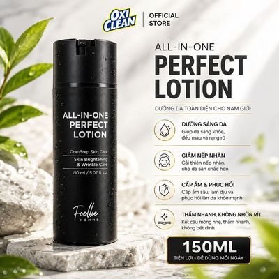 Kem Dưỡng Ẩm Da Mặt Cho Nam Foellie Lotion Dưỡng Da 5 In 1 Dành Riêng Cho Phái Mạnh - 150ml