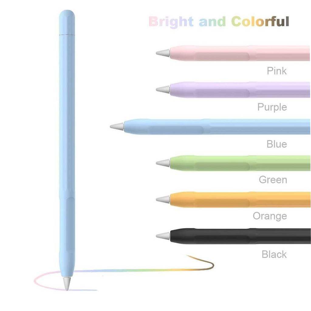 Ốp Lưng Silicon Cho Apple Pencil Pro Pencil 2 1 Thế Hệ Ốp Lưng Màu Trơn iPad Pencil 2 1 Pro Thời Tra