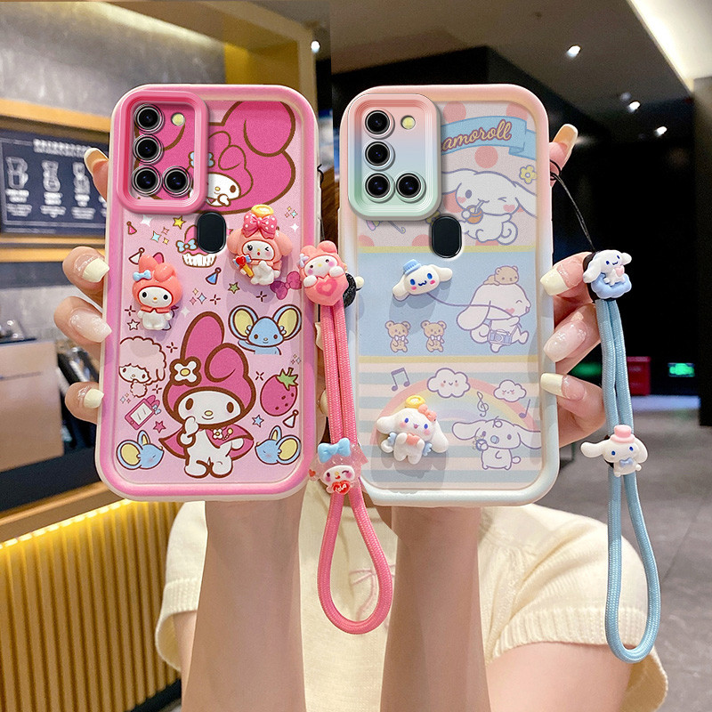 ốp lưng samsung a21s Ốp điện thoại búp bê 3D dễ thương cho ốp lưng samsung a21s