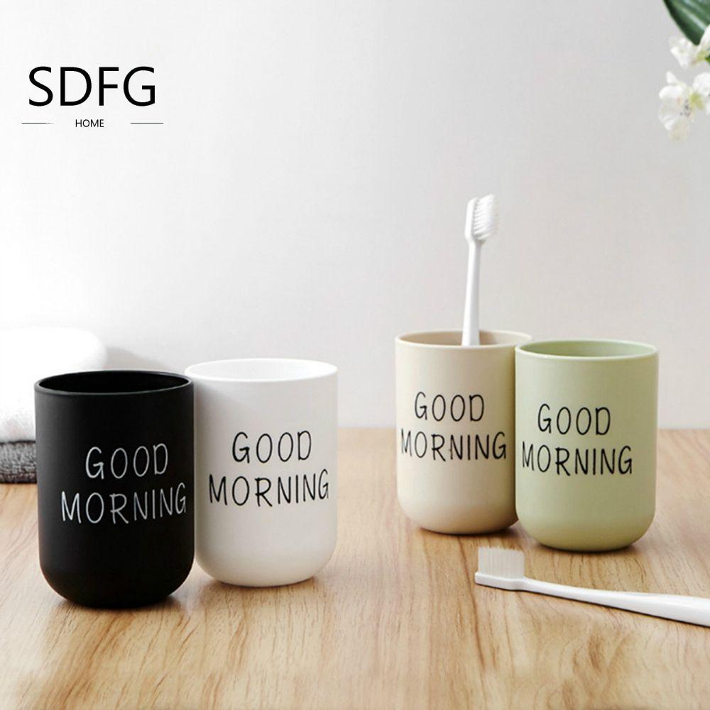 SDFG Chào Buổi Sáng Cốc Đồ Uống Chịu Nhiệt Khỏe Mạnh Bàn Chải Đánh Răng Bảo Quản Tổ Chức Cốc Uống Đồ