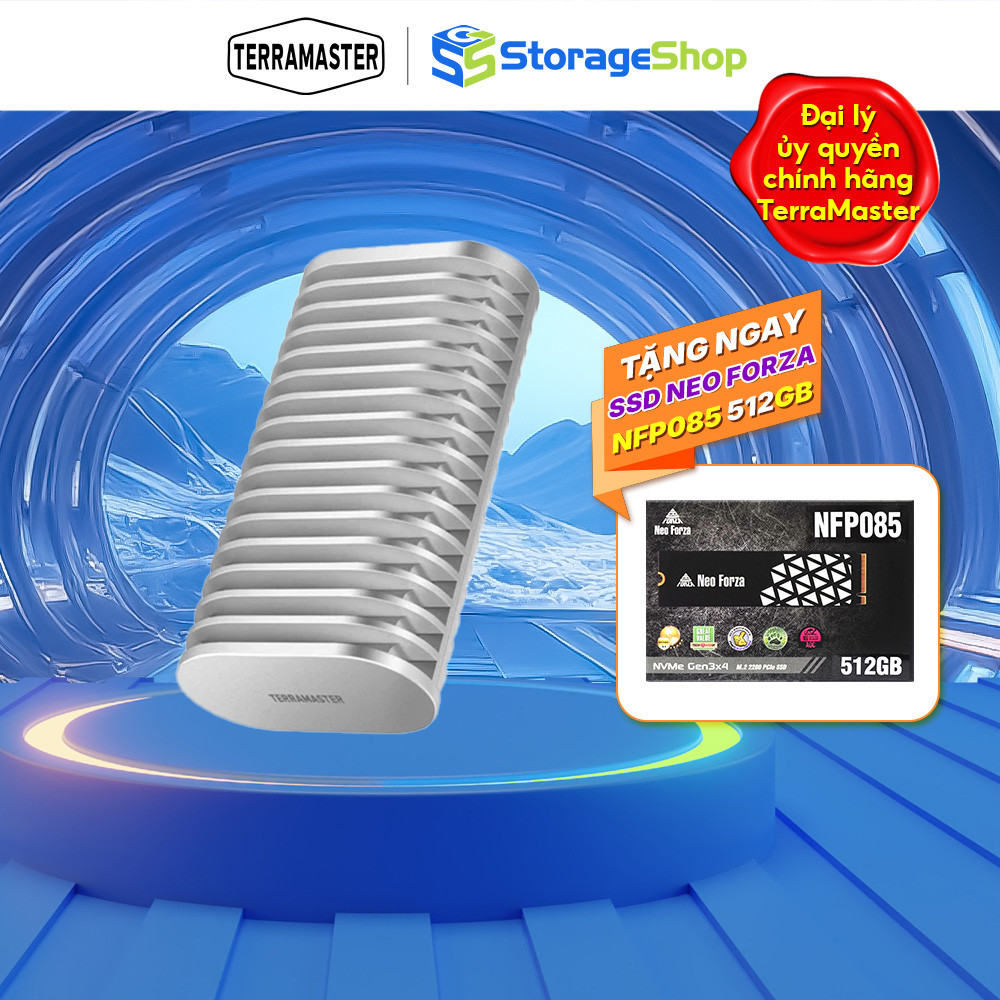 Combo Box Thunderbolt ổ cứng TerraMaster D1 SSD Plus và SSD Neo Forza - Storage Shop