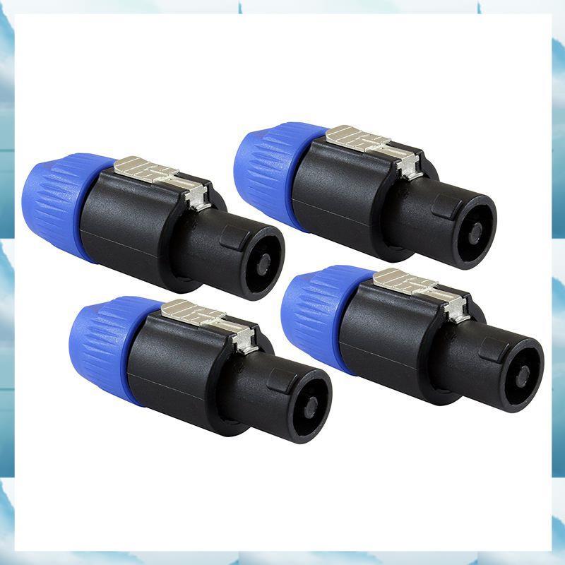 [D E H F] Phích cắm loa Khóa xoắn 4 cực tương thích với Speakon NL4FC, NL4FX, NLT4X, NL2FC - 4 GÓI