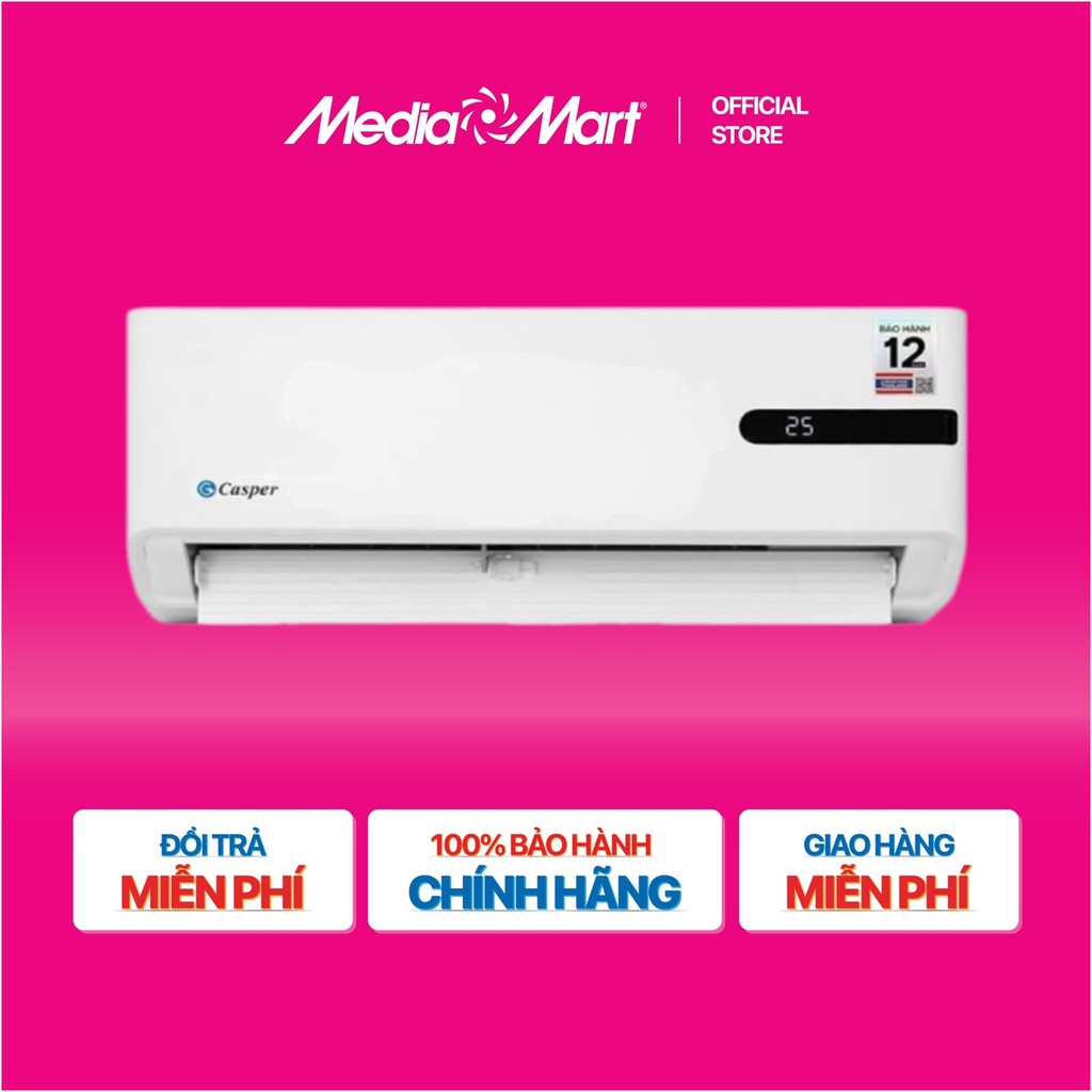 Điều hòa Casper 1 Chiều Inverter 9000Btu/1Hp GC-09IB36