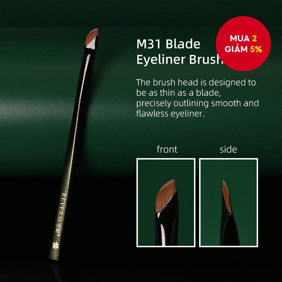 Cọ kẻ mắt và chải mày Reverse M31 - Cọ trang điểm sợi tổng hợp đầu xéo