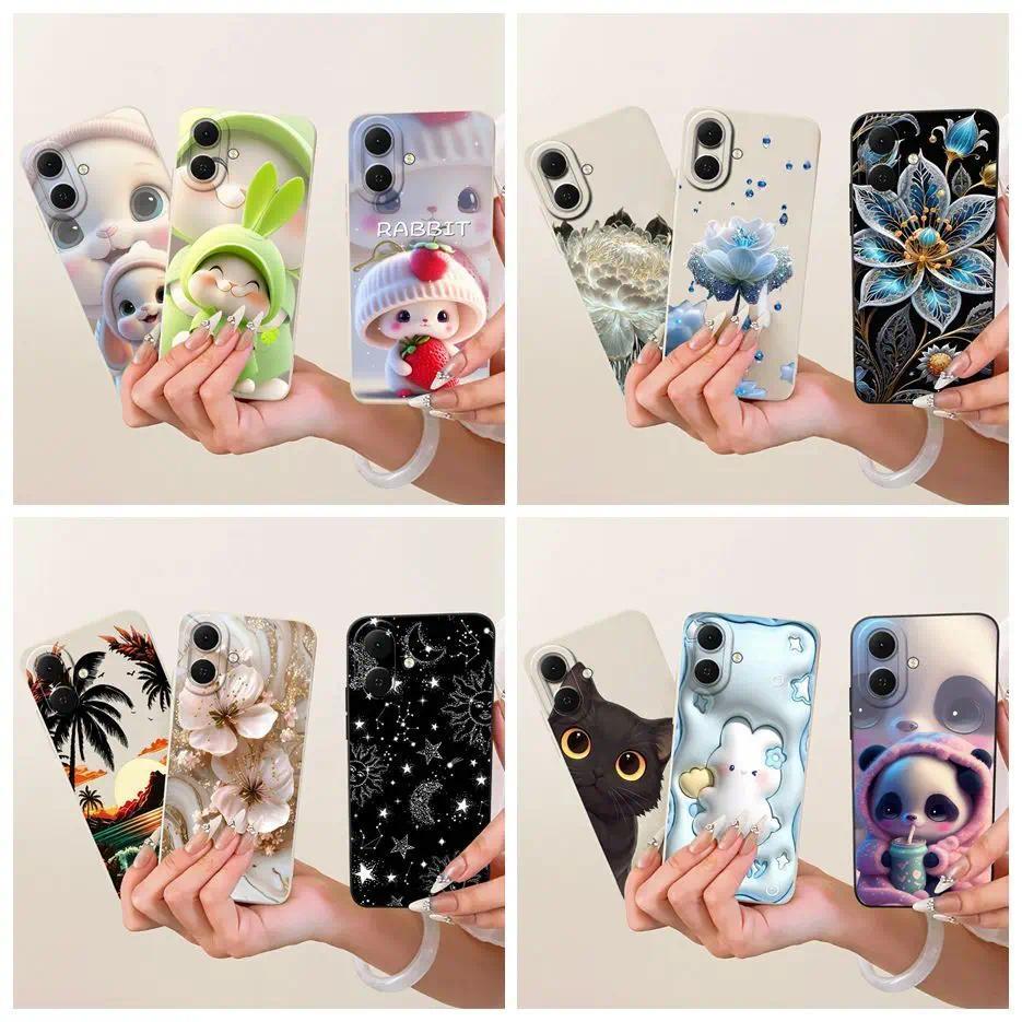 Dành Cho Tecno Spark Go 2 Ốp Lưng KM4 Hoạt Hình Dễ Thương Mới Kẹo Sơn Bao Silicon Mềm Cho Tecno Pop 