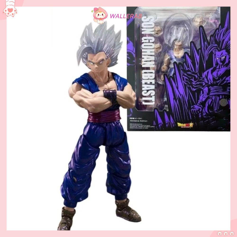 WALLERAB Dragon Ball Anime Nhân Vật Hành Động, Kích Thước 17cm PVC Son Gohan BEAST Hình, Quà Tặng Tr