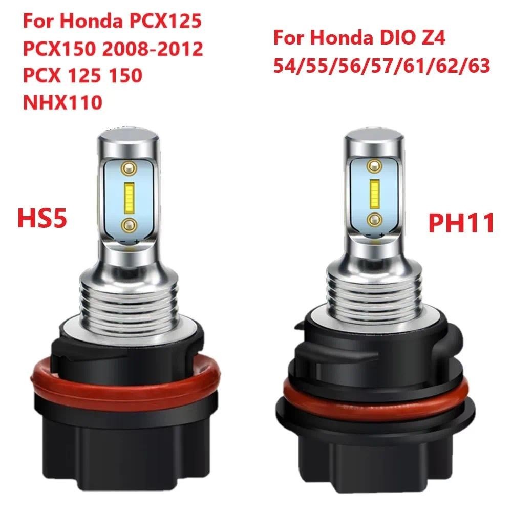 2 Chiếc PH11 9014 HS5 1000Lm CSP Xe Máy Đầu Bóng Đèn Pha 10-30V 12V 24V 6000K Cho YAMAHA SUZUKI HOND